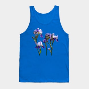 Irises - Group of Purple Irises Tank Top